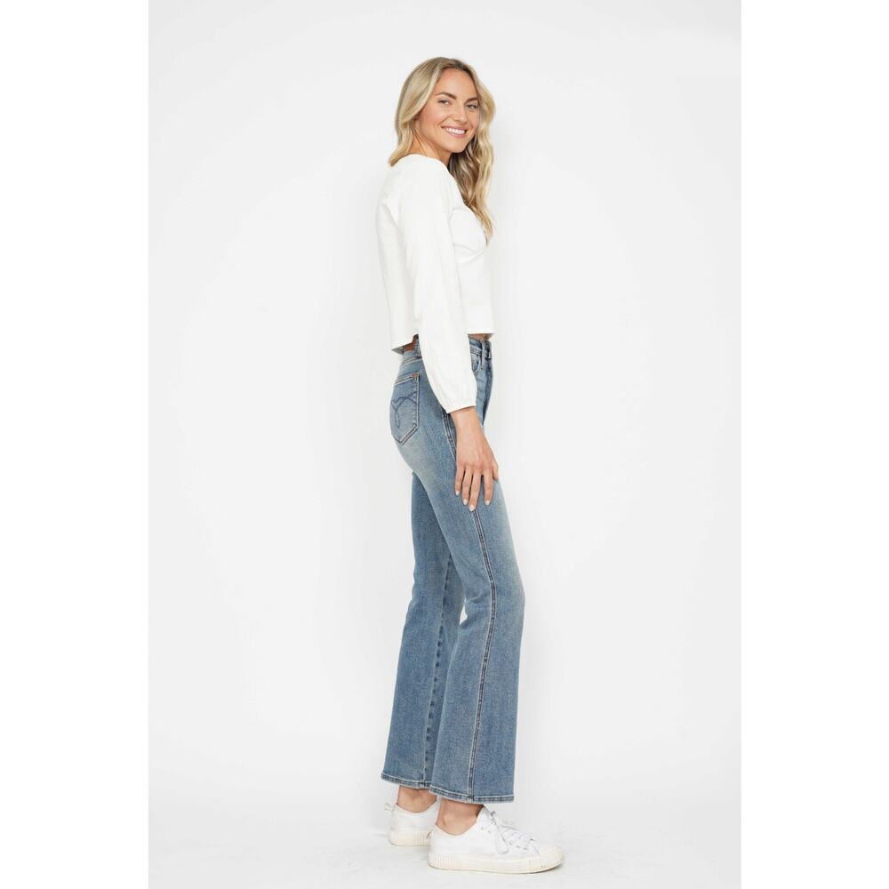 Judy Blue Tummy Control Embroidered Pocketed Bootcut Jeans -JB88783MDL - 0/24 - Picture 5 of 6